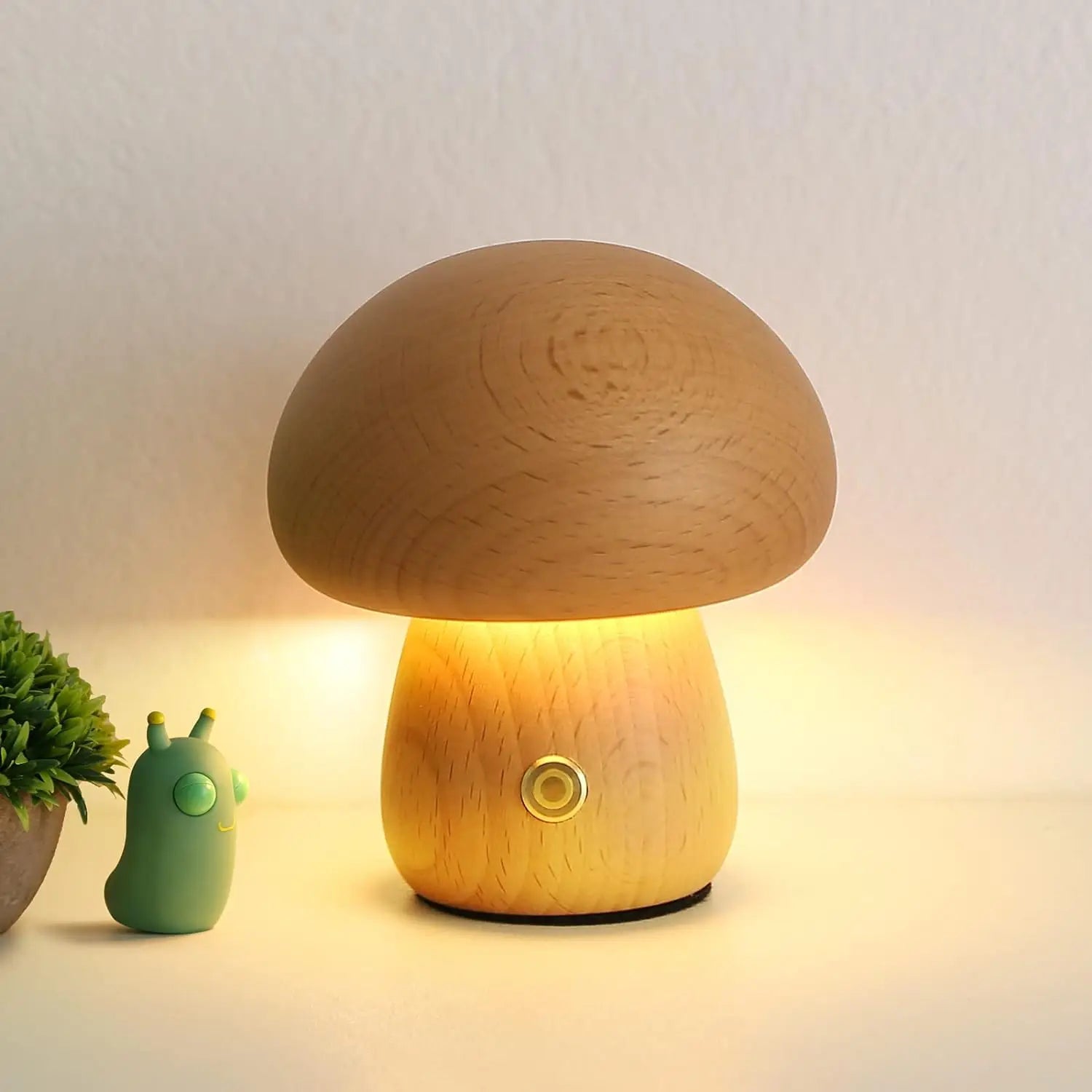 Mushroom LED Table Lamp Touch Dimming USB Charging Night Light for Bedroom/Desk/Coffee Bar Decorative Ambient Night Lighting