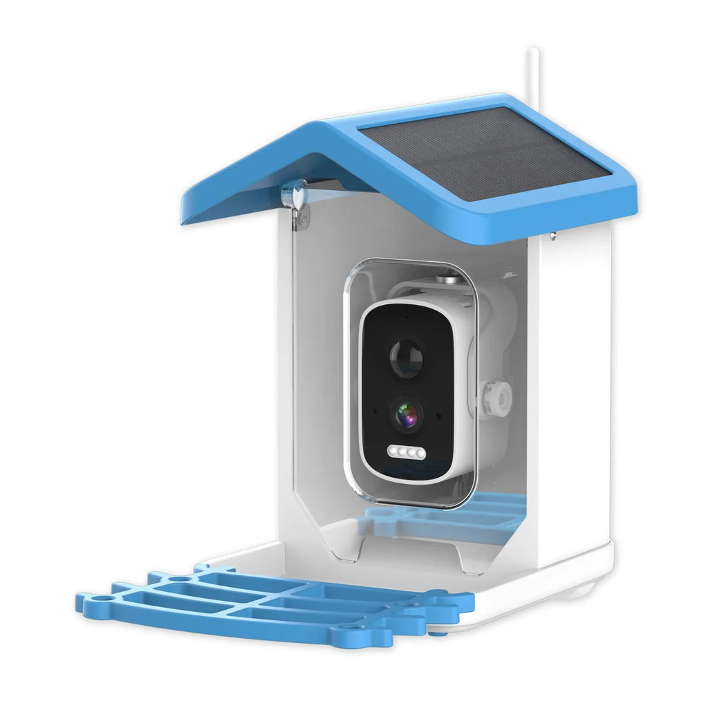 Smart Bird Feeder with Camera – Solar Powered, AI Bird ID & HD WiFi