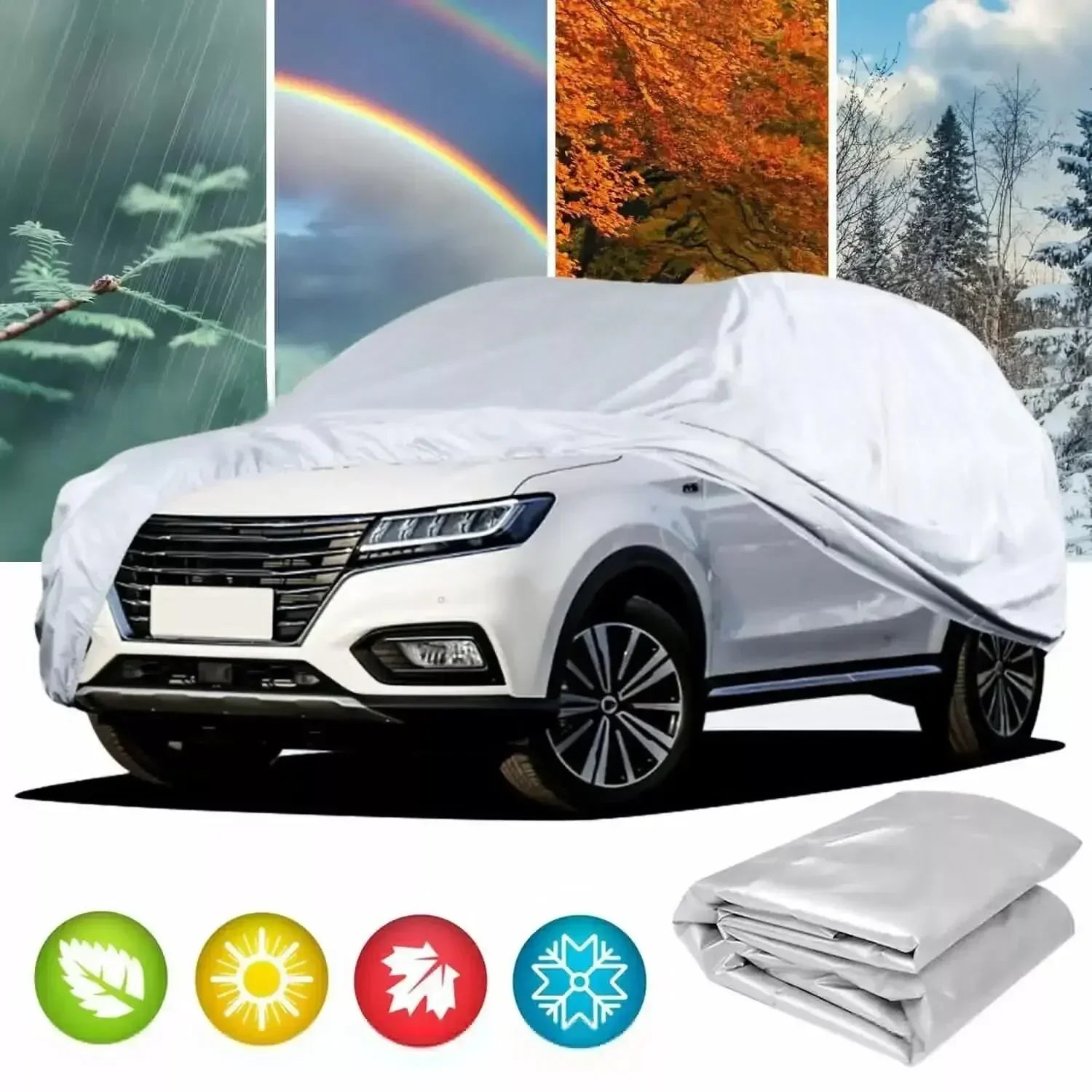 Outdoor Full Car Covers Sun Rain Ice Snow Waterproof Dustproof Shade UV Resistant Protector Protection Automobile Cover